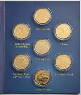 KOLEKCE PAMĚTNÍCH MEDAILÍ ČECHIE HRDÁ HISTORIE ČESKÉHO NÁRODA