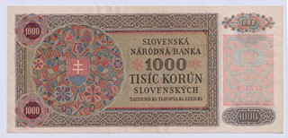1000 KORUN SLOVENSKÝCH