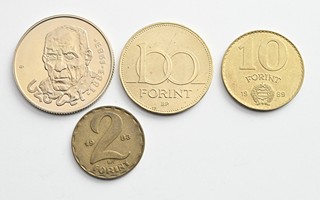 ČTYŘI OBĚŽNÉ A PAMĚTNÍ MINCE