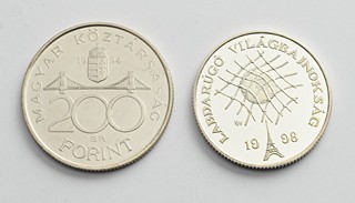 2 STŘÍBRNÉ PAMĚTNÍ MINCE
