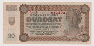 20 KORUN SLOVENSKÝCH
