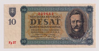 10 KORUN SLOVENSKÝCH