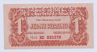 1 KORUNA ČESKOSLOVENSKÁ