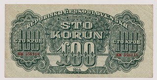100 KORUN ČESKOSLOVENSKÝCH