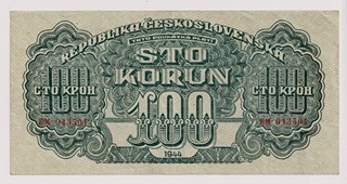 100 KORUN ČESKOSLOVENSKÝCH