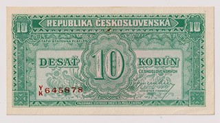 10 KORUN ČESKOSLOVENSKÝCH