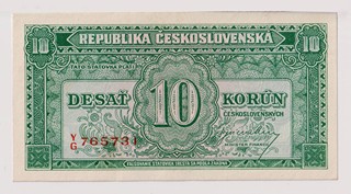 10 KORUN ČESKOSLOVENSKÝCH