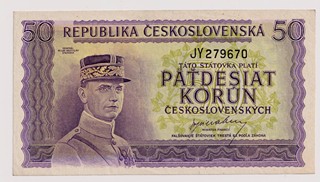 50 KORUN ČESKOSLOVENSKÝCH