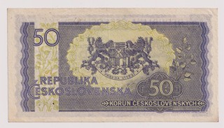 50 KORUN ČESKOSLOVENSKÝCH