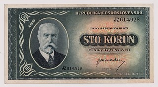 100 KORUN ČESKOSLOVENSKÝCH