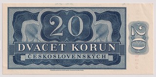 20 KORUN ČESKOSLOVENSKÝCH