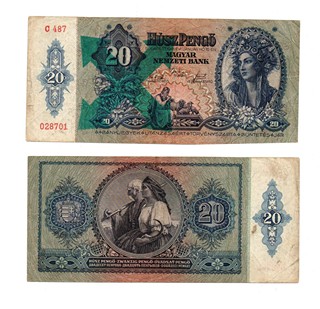 MAĎARSKO – SOUBOR 5 KS BANKOVEK 100 (2X), 50, 20 A 10 PENGŐ