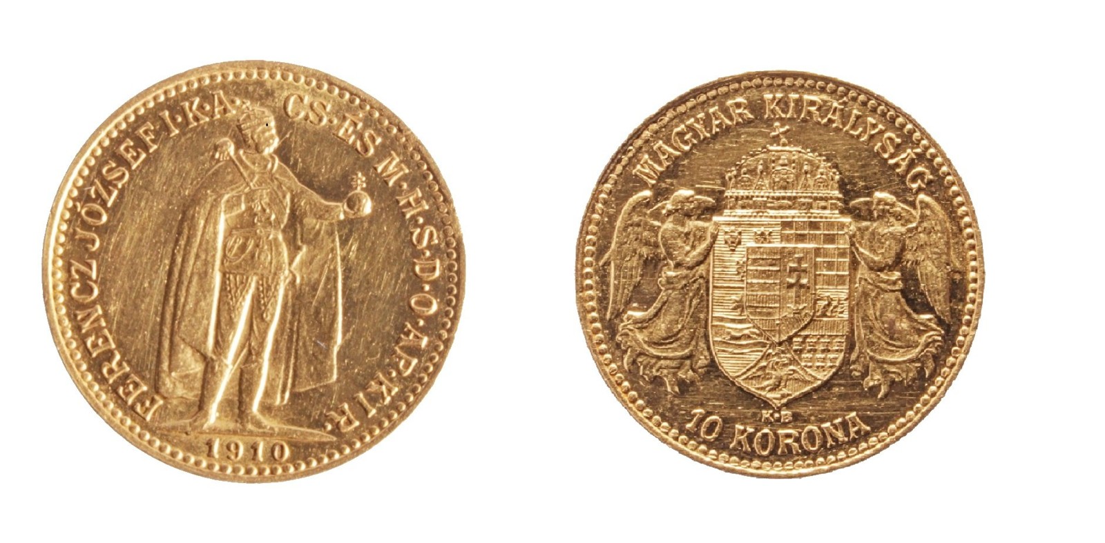 Zlatá mince: 10 Koruna 1910