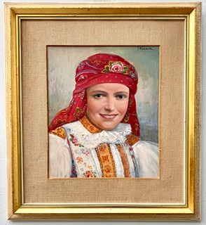 Josef (Joža) Koudelka (1877 - 1960) - Děvče z Mařatic