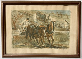 Minář Karel (1901 - 1973) - Koně při orbě