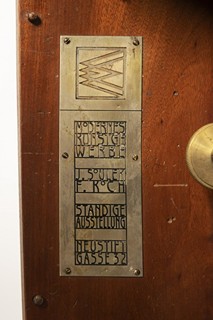 Wiener Werkstätte - Nástěnné hodiny WW intarzované