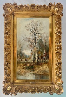 Georg Fischhof (1859 - 1914) - R. Ducat - Podzimní březový les