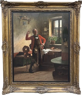 Václav Brožík (1851 - 1901) - Vyrušení z poledního klidu