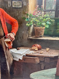Václav Brožík (1851 - 1901) - Vyrušení z poledního klidu