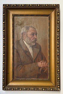 Josef (Joža) Koudelka (1877 - 1960) - Portrét muže s hůlkou