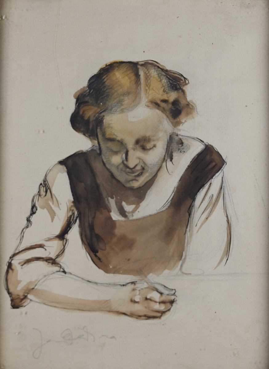 Jan Dědina (1870-1955) - Čtenářka