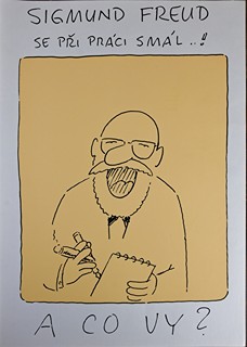 Vladimír Jiránek (1938-2012) - Sigmund Freud se při práci smál