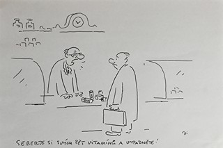 Vladimír Jiránek (1938-2012) - 3x originální kresba