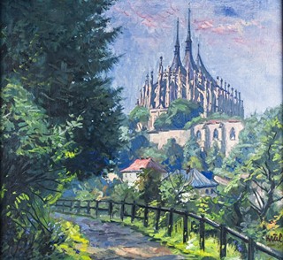 Josef Krčil (1906-1985) - Kutná Hora Chrám Sv. Barbory