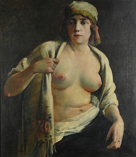 František Hladík (1887-1944) - Dívka s šátkem