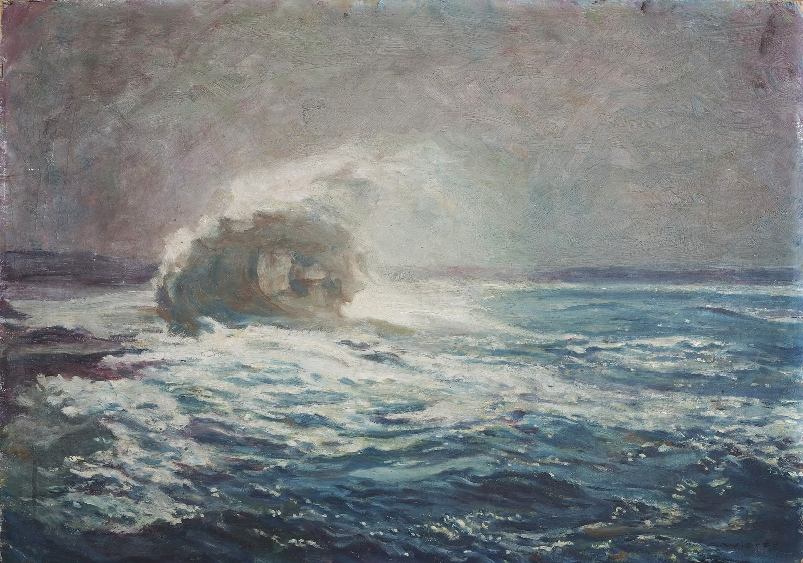 Alois Wierer (1878 - 1945) - Mořský příboj