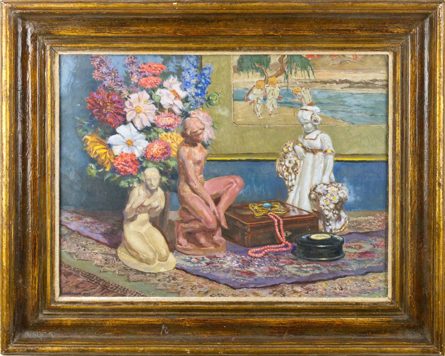 Josef Zahořanský – Zeithammel (1891-1952) - ZÁTIŠÍ S FIGURAMI