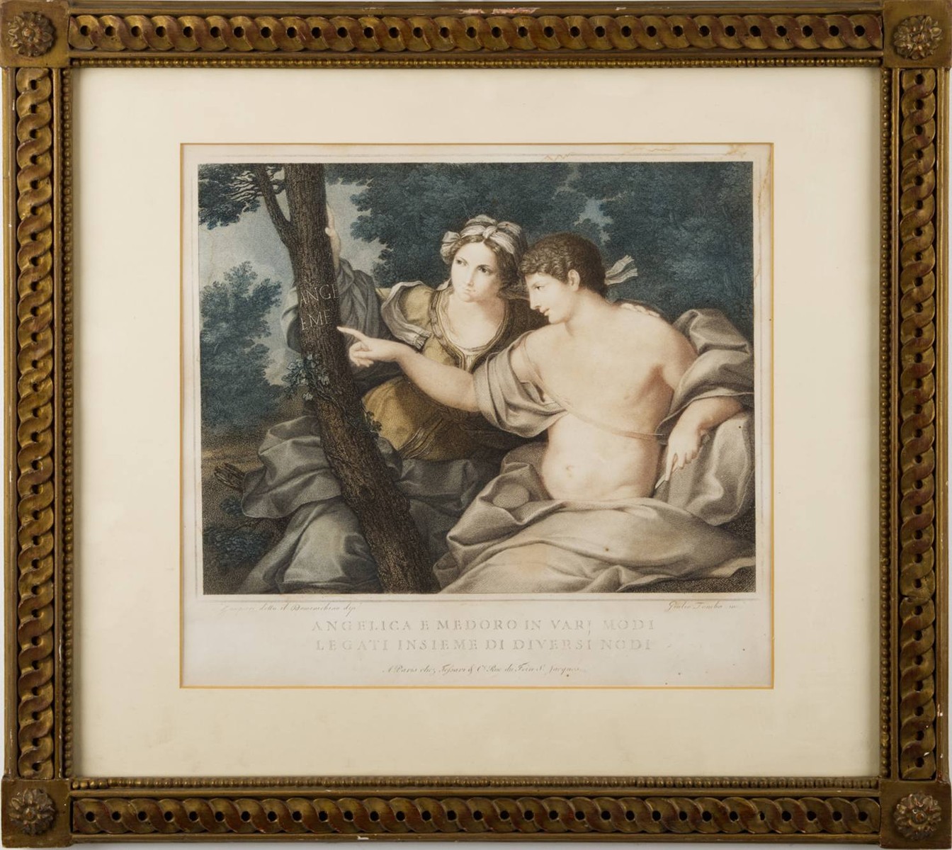 Giulio Tomba (1780-1841) - ANGELICA A MEDORO