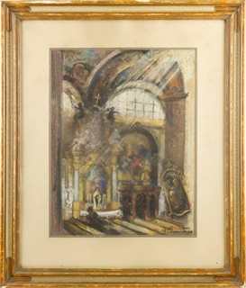 Alois Schneiderka (1896-1958) - CHRÁMOVÝ INTERIÉR