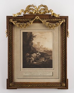 Wilhelm von Kobell (1766-1853) Nicolaes Pieterszoon Berchem (1620-1683) - DVOJICE GRAFIK V OZDOBNÝCH RÁMECH