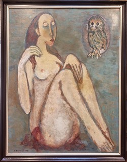 Brožová Eva - Akt se sovou