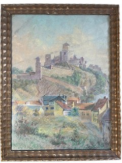 Tavík František Šimon - Trenčínský hrad v dopoledním slunci