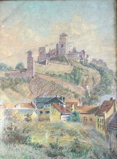 Tavík František Šimon - Trenčínský hrad v dopoledním slunci