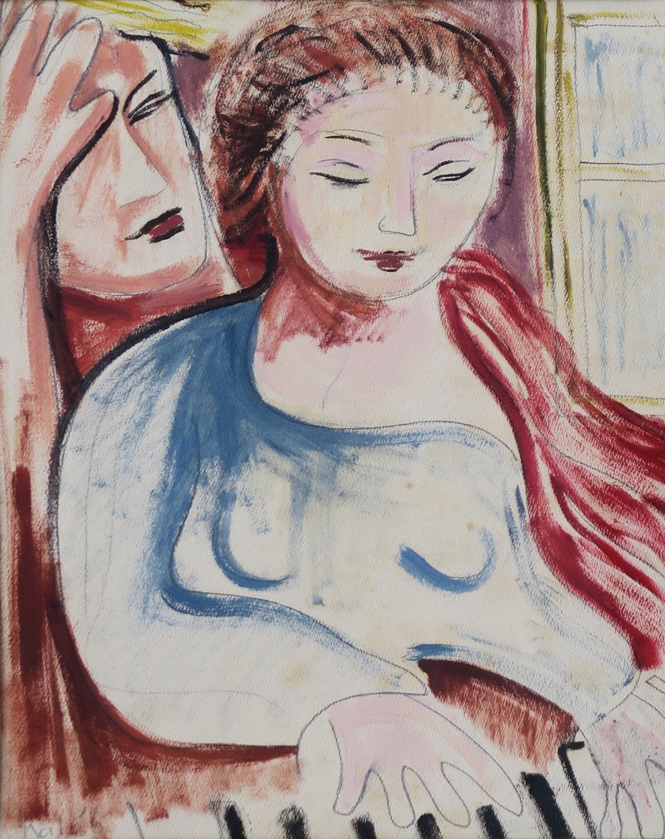 František Kaláb (1908 - 1950) - Dívka u piána