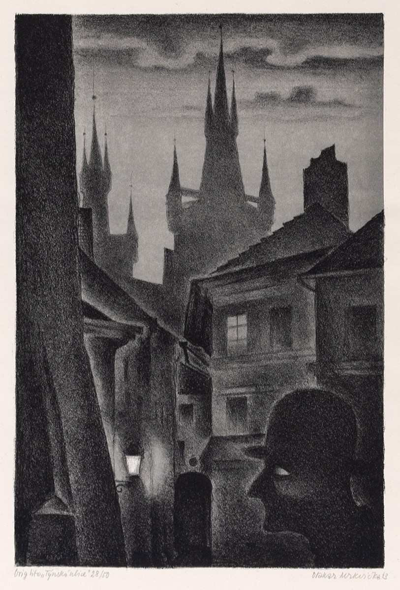 Otakar Mrkvička (1898 - 1957) - Týnská ulice