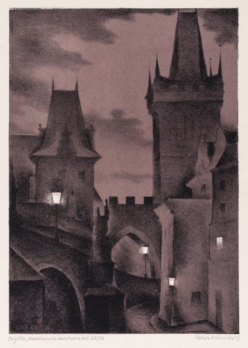 Otakar Mrkvička (1898 - 1957) - Malostranská mostecká věž