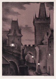 Otakar Mrkvička (1898 - 1957) - Malostranská mostecká věž