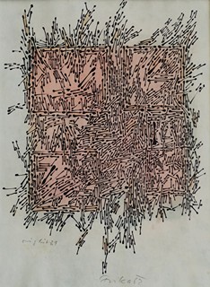 Vladimír Fuka (1926 - 1977) -  Imaginární portrét K.H. Stockhausena