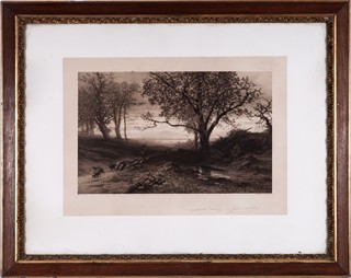 Julius Mařák (1832 - 1899) -  Krajina s pasáčkem ovcí