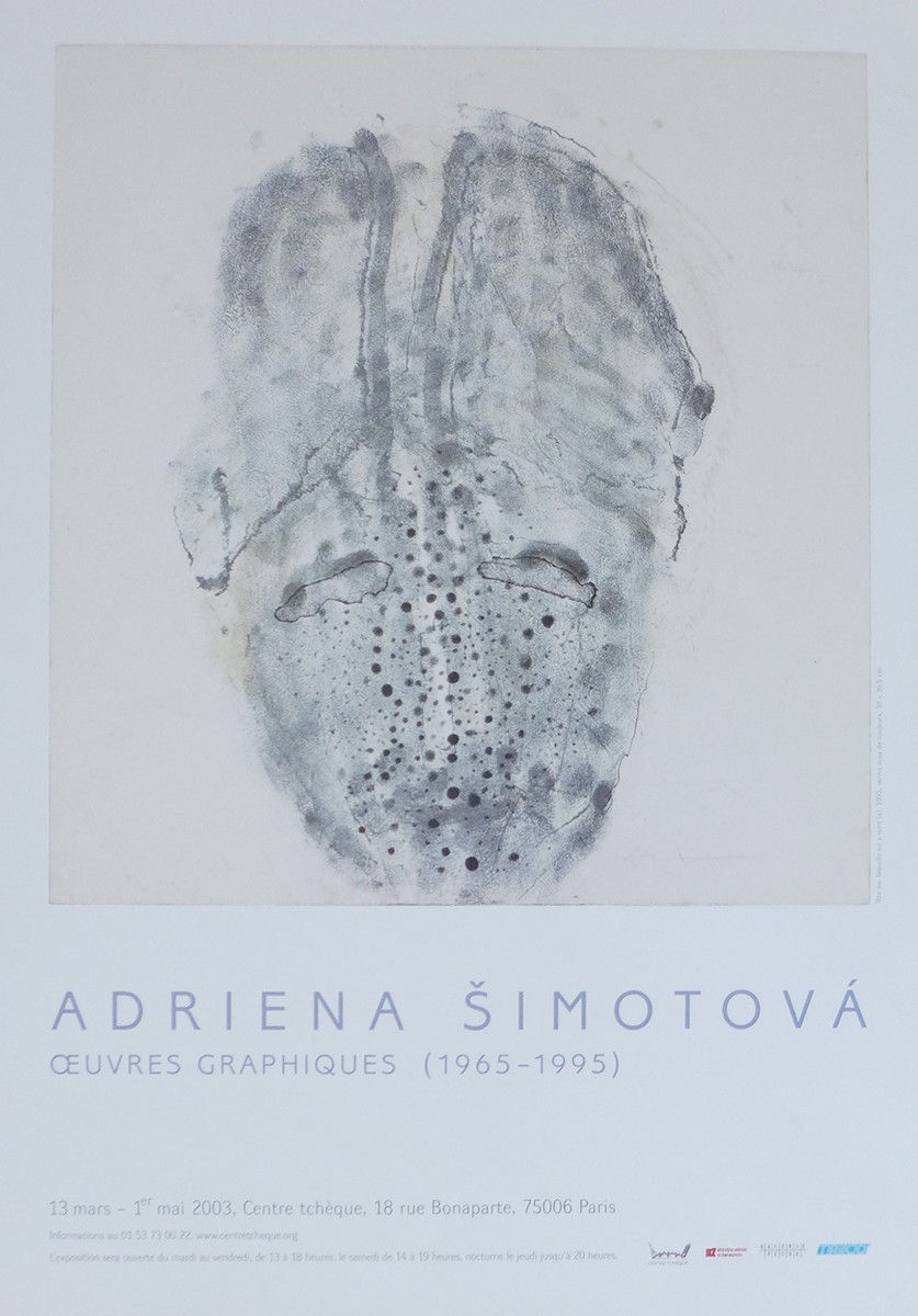 Adriena Šimotová (1926 - 2014) - Plakát k výstavě Oeuvres graphiques (1965-1995)