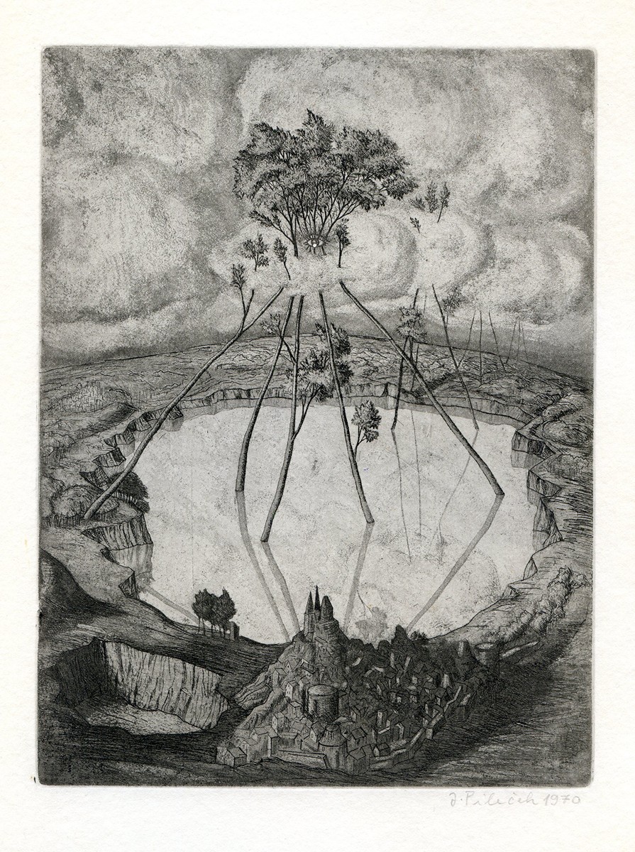 Jindřich Pileček (1944-2002) / Jiří Daníček - Bibliofilie "Plavba potopené lodi"