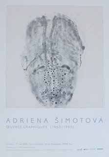 Adriena Šimotová (1926 - 2014) - Plakát k výstavě Oeuvres graphiques (1965-1995)