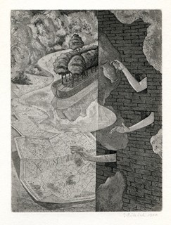 Jindřich Pileček (1944-2002) / Jiří Daníček - Bibliofilie "Plavba potopené lodi"