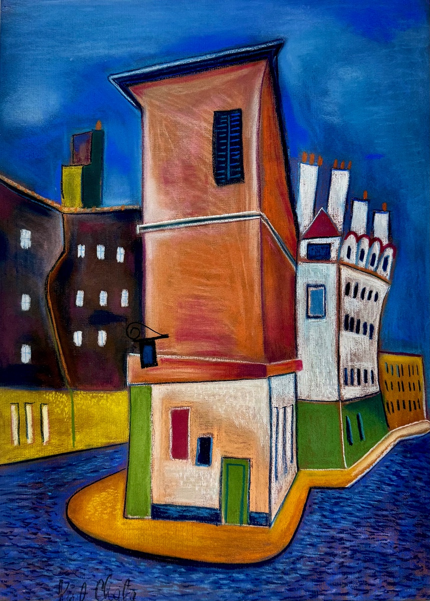 Karel Chaba (1925 - 2009) - Městská veduta