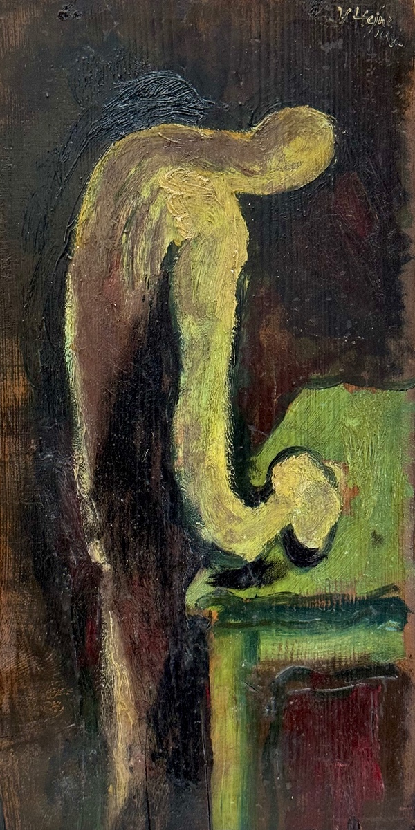 Václav Hejna (1914-1985) - Zamyšlení se sklenicí