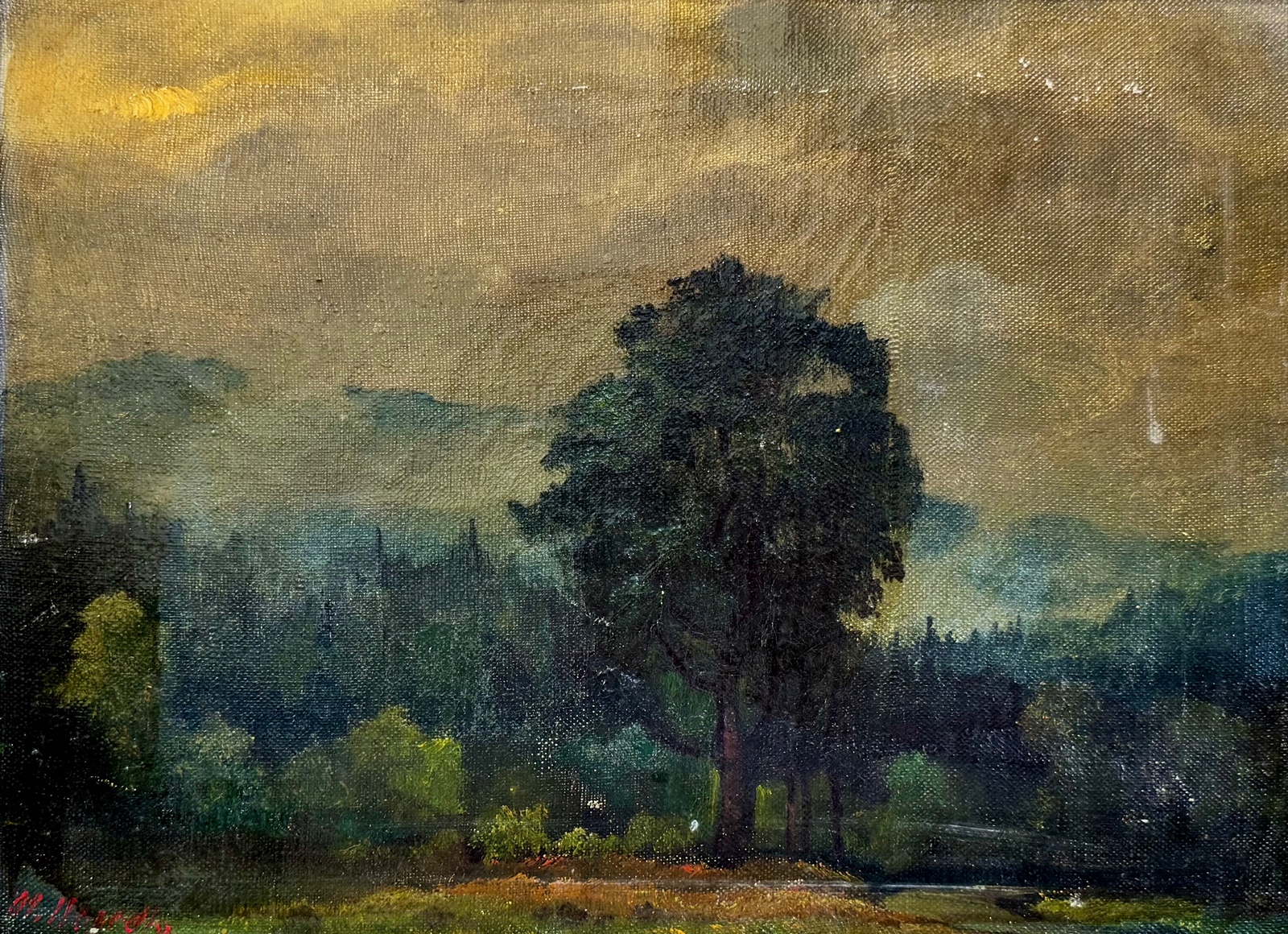 Otakar Nejedlý (1883 – 1957) - V horách po dešti